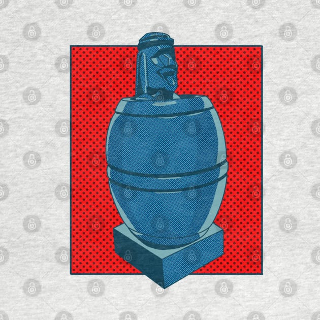 Comic-Style Barrel Man: Filipino Iconic Art by Bear World Industries